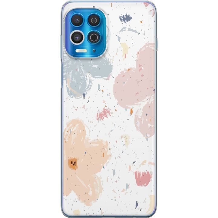 Mobile case for Motorola Edge S with Flowers design in the group SMARTPHONE & TABLETS / Phone cases / Motorola at TP E-commerce Nordic AB (A54569)