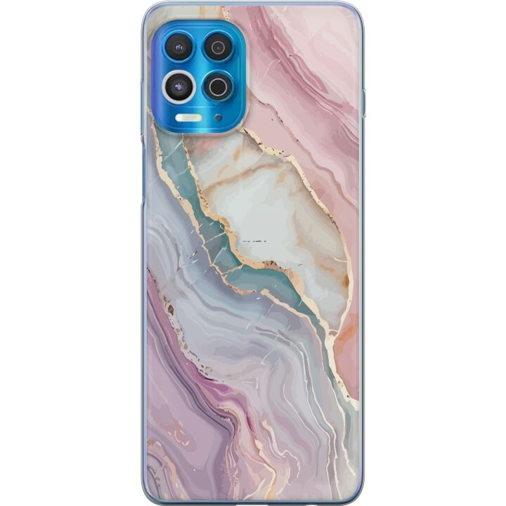 Mobile case for Motorola Edge S with Marble design in the group SMARTPHONE & TABLETS / Phone cases / Motorola at TP E-commerce Nordic AB (A54579)