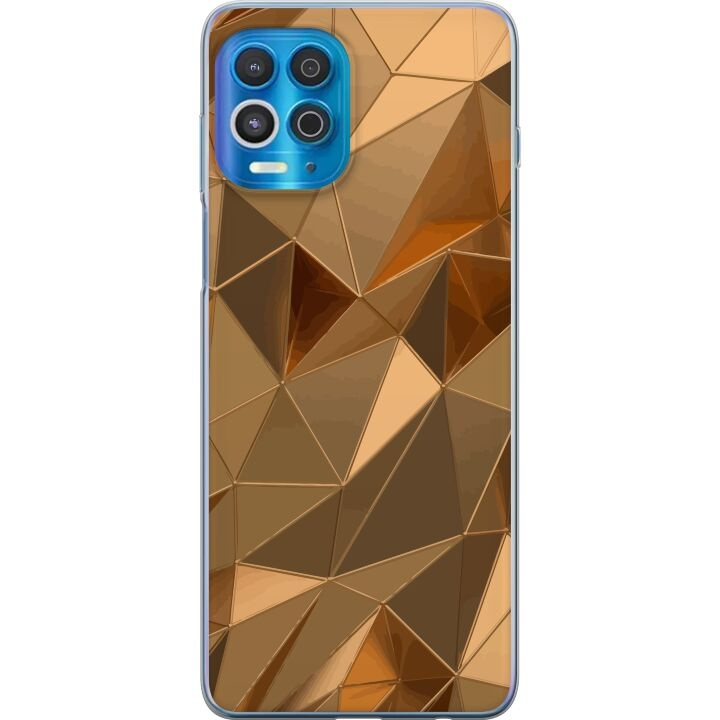 Mobile case for Motorola Edge S with 3D Gold design in the group SMARTPHONE & TABLETS / Phone cases / Motorola at TP E-commerce Nordic AB (A54581)