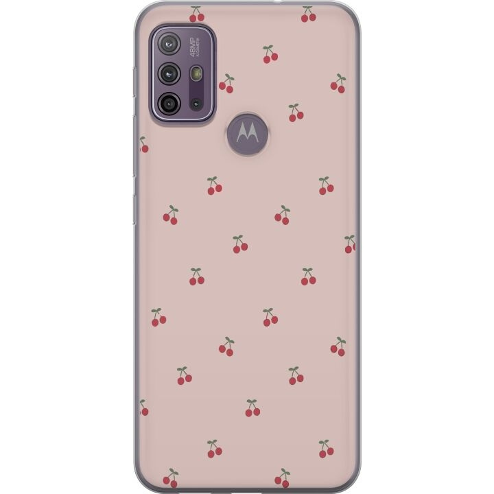 Mobile case for Motorola Moto G10 with Cherry design in the group SMARTPHONE & TABLETS / Phone cases / Motorola at TP E-commerce Nordic AB (A54591)