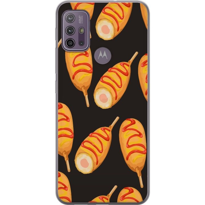 Mobile case for Motorola Moto G10 with Chicken drumstick design in the group SMARTPHONE & TABLETS / Phone cases / Motorola at TP E-commerce Nordic AB (A54593)