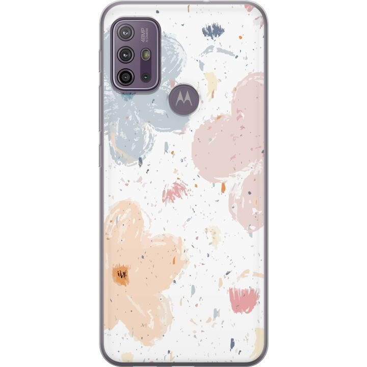 Mobile case for Motorola Moto G10 with Flowers design in the group SMARTPHONE & TABLETS / Phone cases / Motorola at TP E-commerce Nordic AB (A54596)