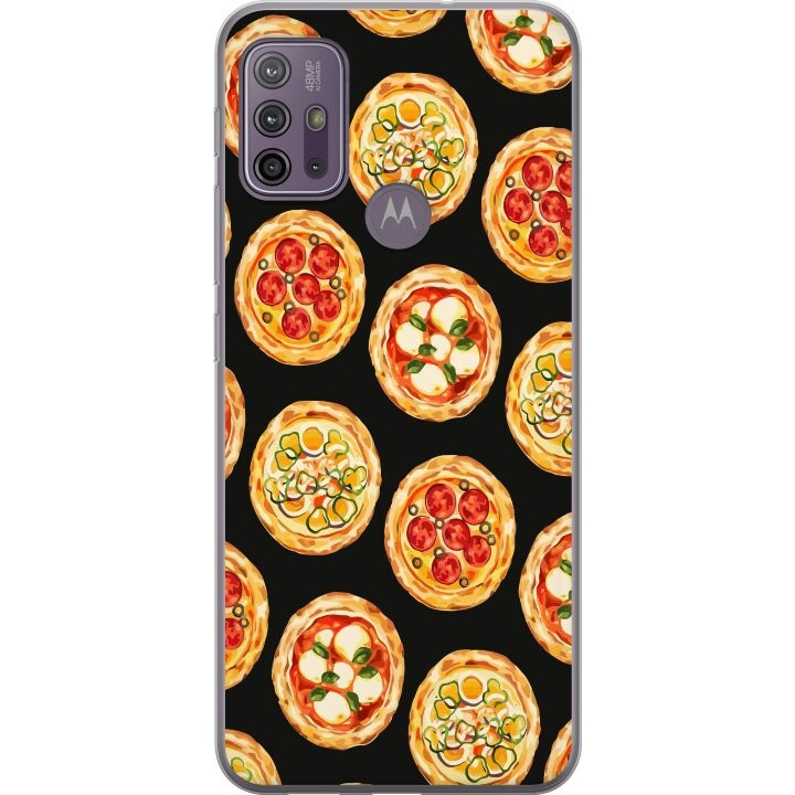 Mobile case for Motorola Moto G10 with Pizza design in the group SMARTPHONE & TABLETS / Phone cases / Motorola at TP E-commerce Nordic AB (A54597)