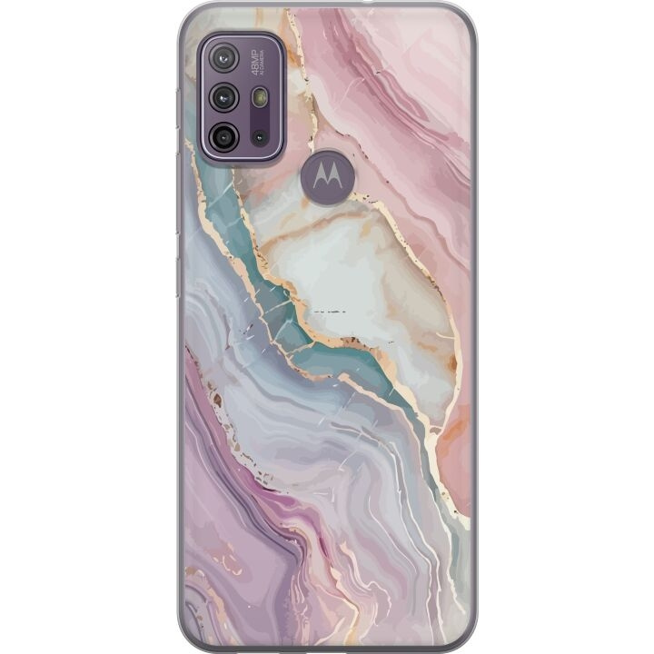 Mobile case for Motorola Moto G10 with Marble design in the group SMARTPHONE & TABLETS / Phone cases / Motorola at TP E-commerce Nordic AB (A54606)