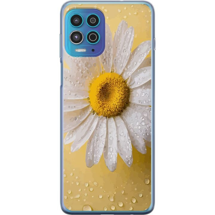 Mobile case for Motorola Moto G100 with Porslinsblomma design in the group SMARTPHONE & TABLETS / Phone cases / Motorola at TP E-commerce Nordic AB (A54611)