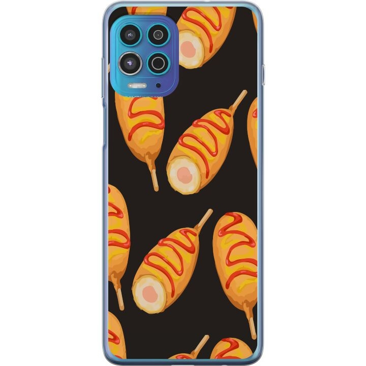 Mobile case for Motorola Moto G100 with Chicken drumstick design in the group SMARTPHONE & TABLETS / Phone cases / Motorola at TP E-commerce Nordic AB (A54620)