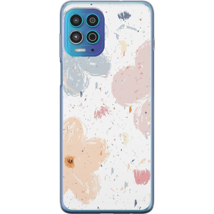 Mobile case for Motorola Moto G100 with Flowers design in the group SMARTPHONE & TABLETS / Phone cases / Motorola at TP E-commerce Nordic AB (A54623)