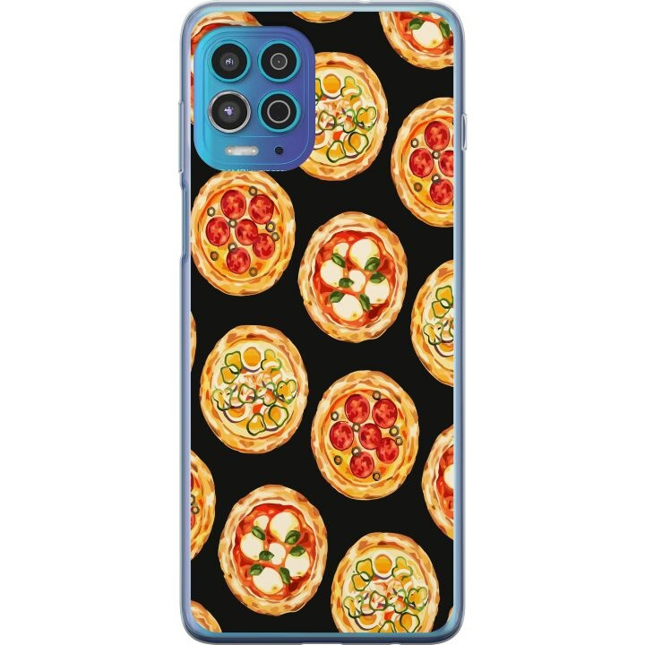 Mobile case for Motorola Moto G100 with Pizza design in the group SMARTPHONE & TABLETS / Phone cases / Motorola at TP E-commerce Nordic AB (A54624)