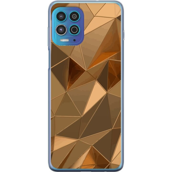 Mobile case for Motorola Moto G100 with 3D Gold design in the group SMARTPHONE & TABLETS / Phone cases / Motorola at TP E-commerce Nordic AB (A54635)