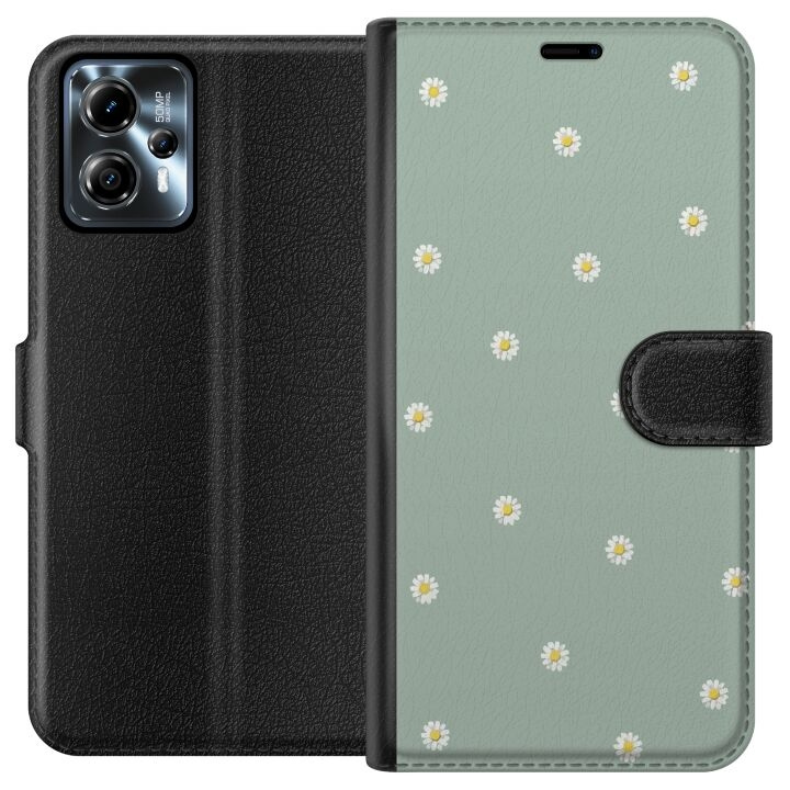 Wallet case for Motorola Moto G13 with Priest\'s collars design in the group SMARTPHONE & TABLETS / Phone cases / Motorola at TP E-commerce Nordic AB (A54642)