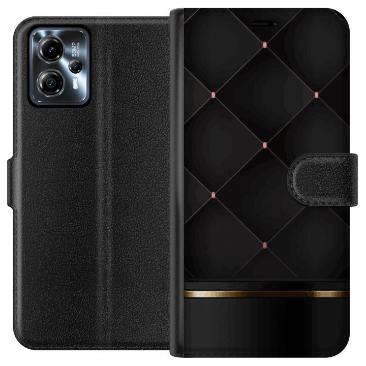 Wallet case for Motorola Moto G13 with Luxury line design in the group SMARTPHONE & TABLETS / Phone cases / Motorola at TP E-commerce Nordic AB (A54653)