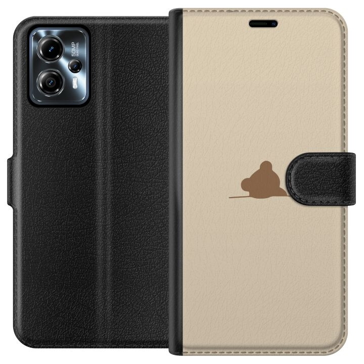 Wallet case for Motorola Moto G13 with Nalle design in the group SMARTPHONE & TABLETS / Phone cases / Motorola at TP E-commerce Nordic AB (A54658)