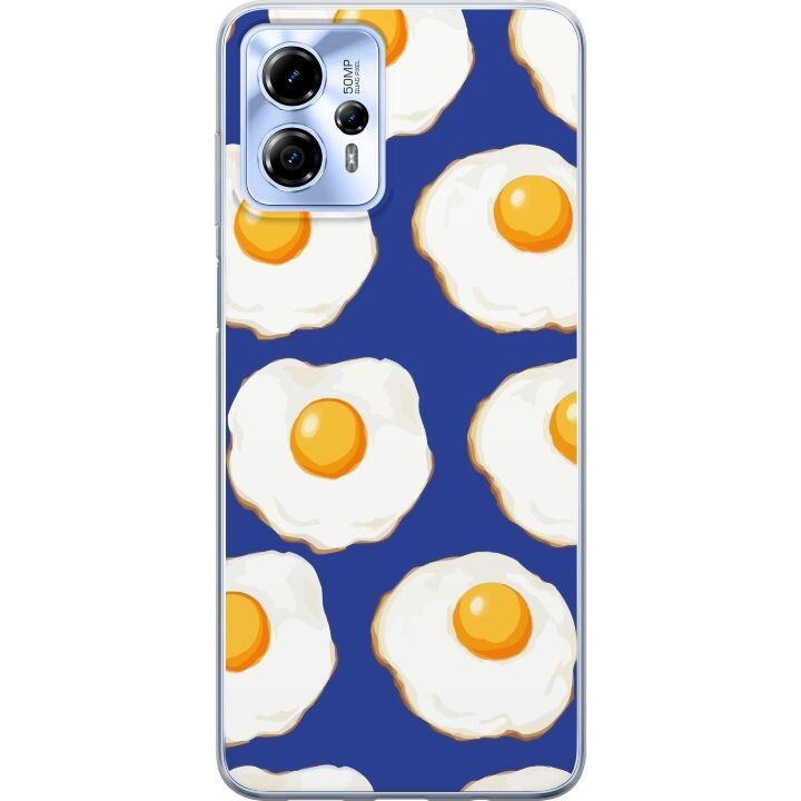 Mobile case for Motorola Moto G13 with Fried eggs design in the group SMARTPHONE & TABLETS / Phone cases / Motorola at TP E-commerce Nordic AB (A54671)