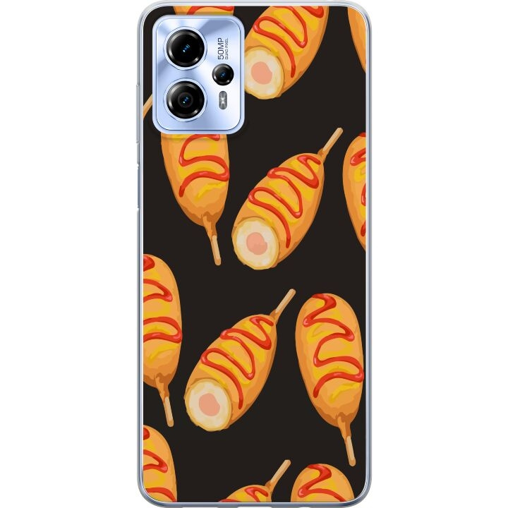 Mobile case for Motorola Moto G13 with Chicken drumstick design in the group SMARTPHONE & TABLETS / Phone cases / Motorola at TP E-commerce Nordic AB (A54674)