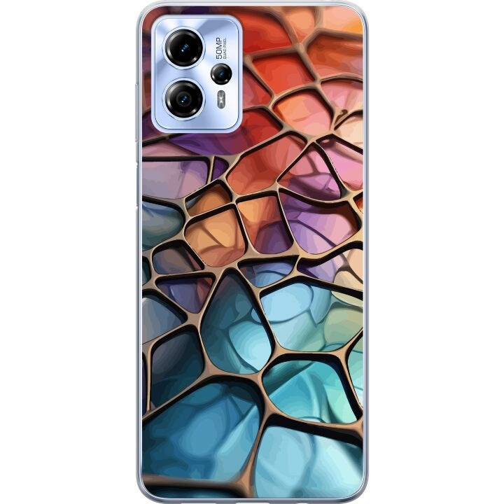 Mobile case for Motorola Moto G13 with Metallic pattern design in the group SMARTPHONE & TABLETS / Phone cases / Motorola at TP E-commerce Nordic AB (A54675)