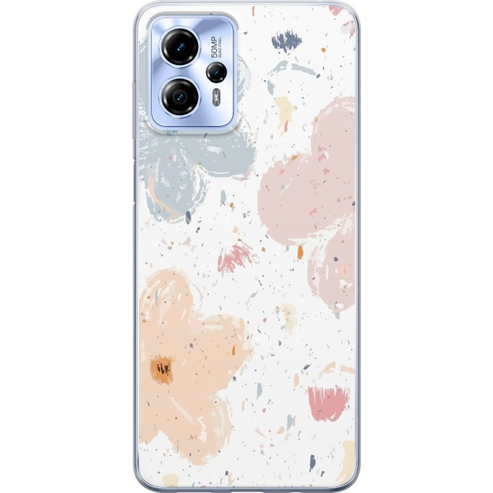 Mobile case for Motorola Moto G13 with Flowers design in the group SMARTPHONE & TABLETS / Phone cases / Motorola at TP E-commerce Nordic AB (A54677)