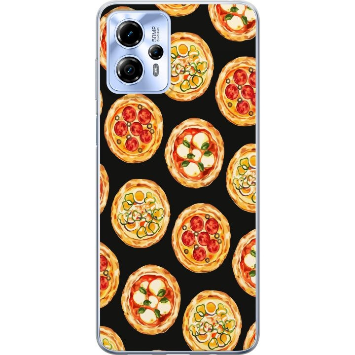 Mobile case for Motorola Moto G13 with Pizza design in the group SMARTPHONE & TABLETS / Phone cases / Motorola at TP E-commerce Nordic AB (A54678)