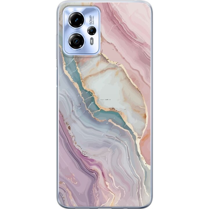 Mobile case for Motorola Moto G13 with Marble design in the group SMARTPHONE & TABLETS / Phone cases / Motorola at TP E-commerce Nordic AB (A54687)