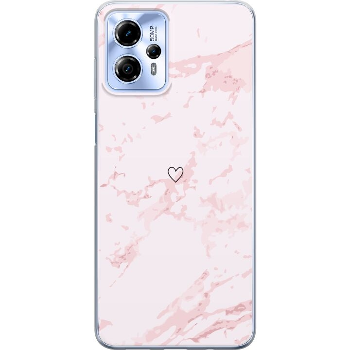 Mobile case for Motorola Moto G13 with Pink Heart design in the group SMARTPHONE & TABLETS / Phone cases / Motorola at TP E-commerce Nordic AB (A54688)