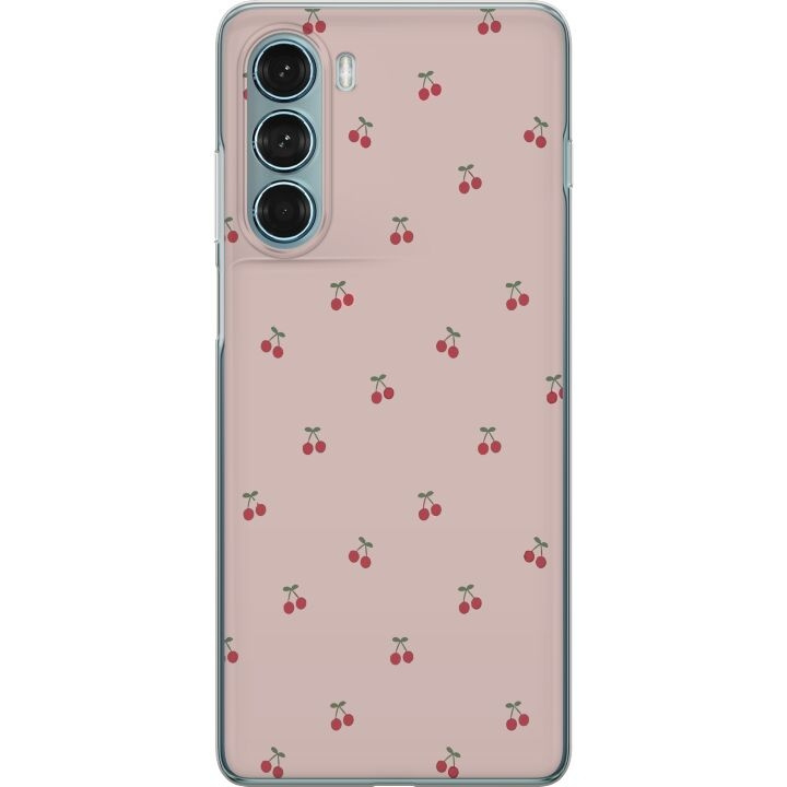 Mobile case for Motorola Moto G200 5G with Cherry design in the group SMARTPHONE & TABLETS / Phone cases / Motorola at TP E-commerce Nordic AB (A54726)