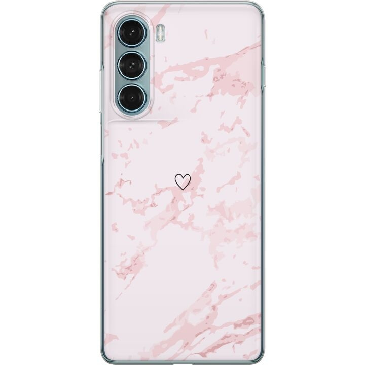 Mobile case for Motorola Moto G200 5G with Pink Heart design in the group SMARTPHONE & TABLETS / Phone cases / Motorola at TP E-commerce Nordic AB (A54742)