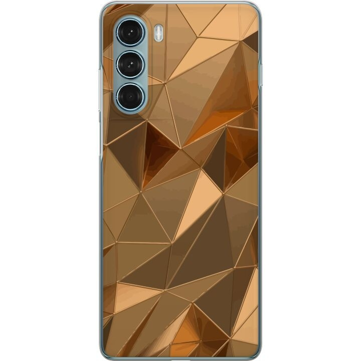 Mobile case for Motorola Moto G200 5G with 3D Gold design in the group SMARTPHONE & TABLETS / Phone cases / Motorola at TP E-commerce Nordic AB (A54743)