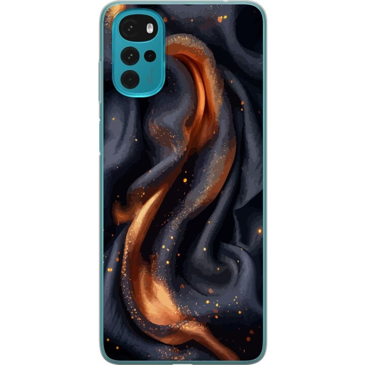 Mobile case for Motorola Moto G22 with Fiery silk design in the group SMARTPHONE & TABLETS / Phone cases / Motorola at TP E-commerce Nordic AB (A54747)