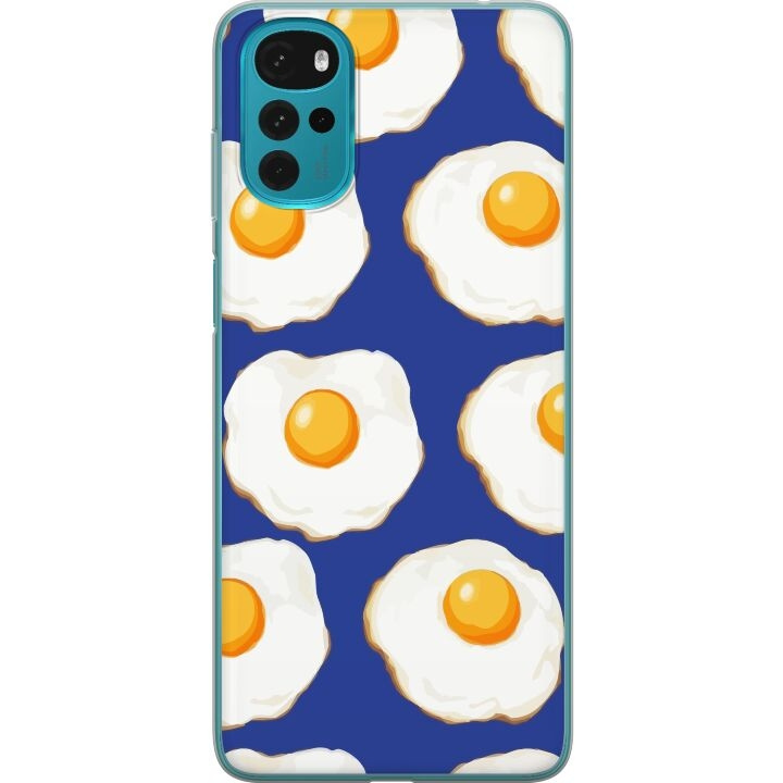 Mobile case for Motorola Moto G22 with Fried eggs design in the group SMARTPHONE & TABLETS / Phone cases / Motorola at TP E-commerce Nordic AB (A54752)