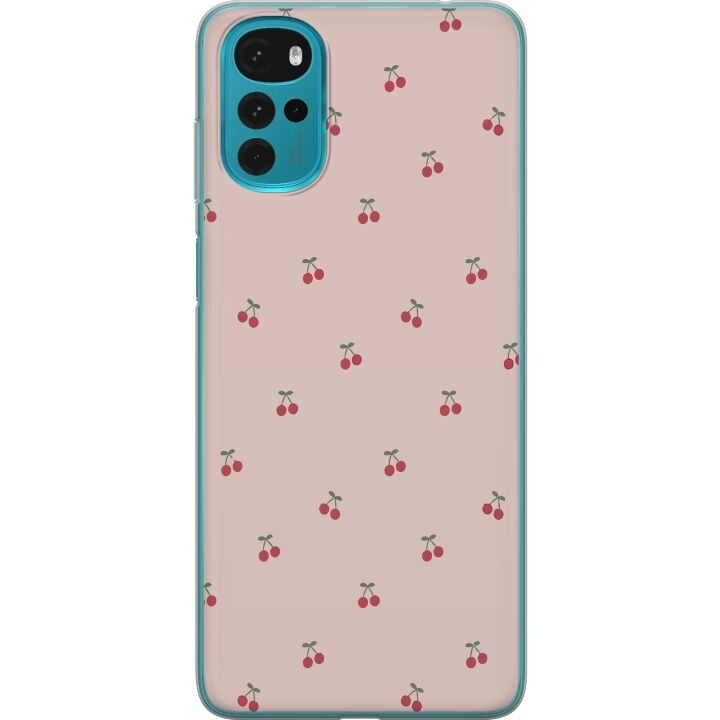 Mobile case for Motorola Moto G22 with Cherry design in the group SMARTPHONE & TABLETS / Phone cases / Motorola at TP E-commerce Nordic AB (A54753)