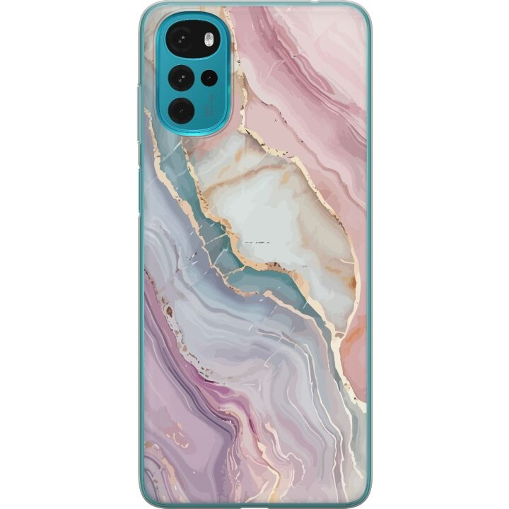 Mobile case for Motorola Moto G22 with Marble design in the group SMARTPHONE & TABLETS / Phone cases / Motorola at TP E-commerce Nordic AB (A54768)