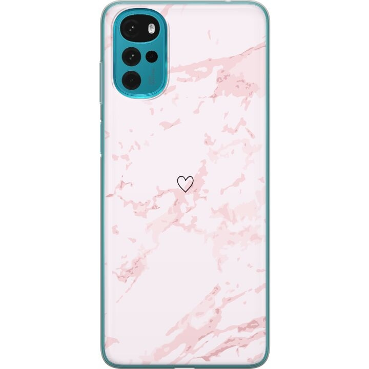 Mobile case for Motorola Moto G22 with Pink Heart design in the group SMARTPHONE & TABLETS / Phone cases / Motorola at TP E-commerce Nordic AB (A54769)