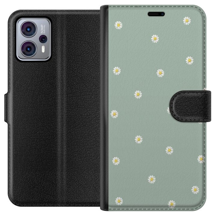 Wallet case for Motorola Moto G23 with Priest\'s collars design in the group SMARTPHONE & TABLETS / Phone cases / Motorola at TP E-commerce Nordic AB (A54777)