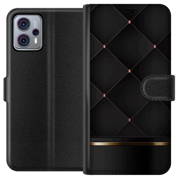 Wallet case for Motorola Moto G23 with Luxury line design in the group SMARTPHONE & TABLETS / Phone cases / Motorola at TP E-commerce Nordic AB (A54788)