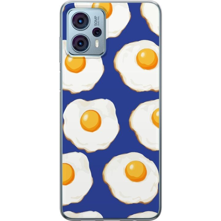 Mobile case for Motorola Moto G23 with Fried eggs design in the group SMARTPHONE & TABLETS / Phone cases / Motorola at TP E-commerce Nordic AB (A54806)