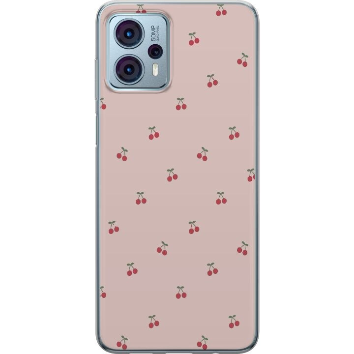 Mobile case for Motorola Moto G23 with Cherry design in the group SMARTPHONE & TABLETS / Phone cases / Motorola at TP E-commerce Nordic AB (A54807)