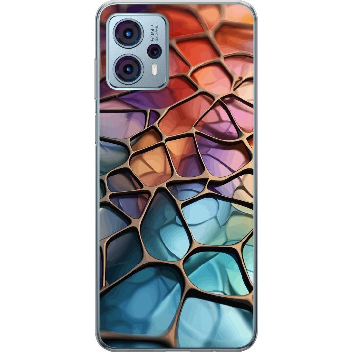 Mobile case for Motorola Moto G23 with Metallic pattern design in the group SMARTPHONE & TABLETS / Phone cases / Motorola at TP E-commerce Nordic AB (A54810)