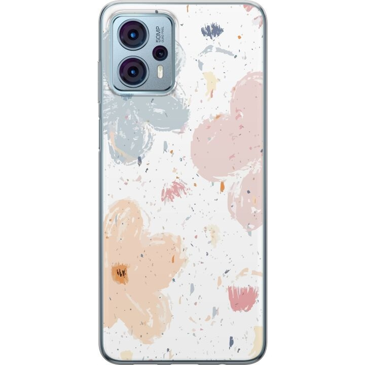 Mobile case for Motorola Moto G23 with Flowers design in the group SMARTPHONE & TABLETS / Phone cases / Motorola at TP E-commerce Nordic AB (A54812)