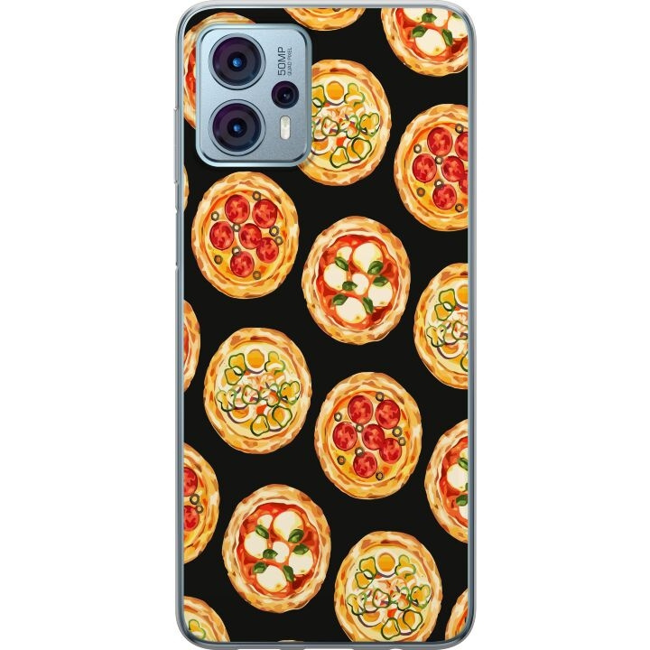 Mobile case for Motorola Moto G23 with Pizza design in the group SMARTPHONE & TABLETS / Phone cases / Motorola at TP E-commerce Nordic AB (A54813)