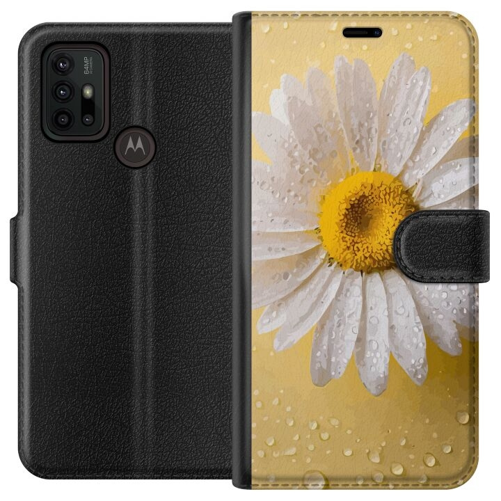 Wallet case for Motorola Moto G30 with Porslinsblomma design in the group SMARTPHONE & TABLETS / Phone cases / Motorola at TP E-commerce Nordic AB (A54827)