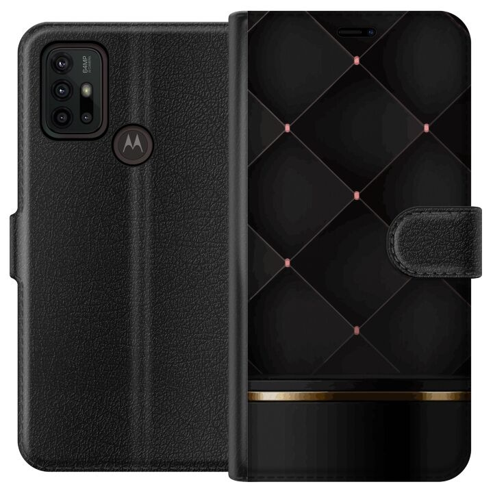 Wallet case for Motorola Moto G30 with Luxury line design in the group SMARTPHONE & TABLETS / Phone cases / Motorola at TP E-commerce Nordic AB (A54842)