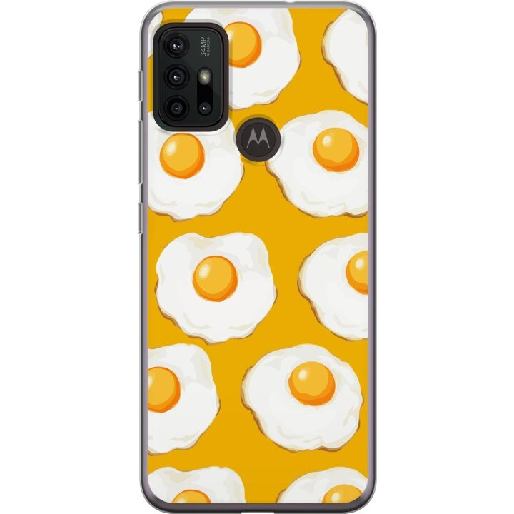 Mobile case for Motorola Moto G30 with Fried egg design in the group SMARTPHONE & TABLETS / Phone cases / Motorola at TP E-commerce Nordic AB (A54856)