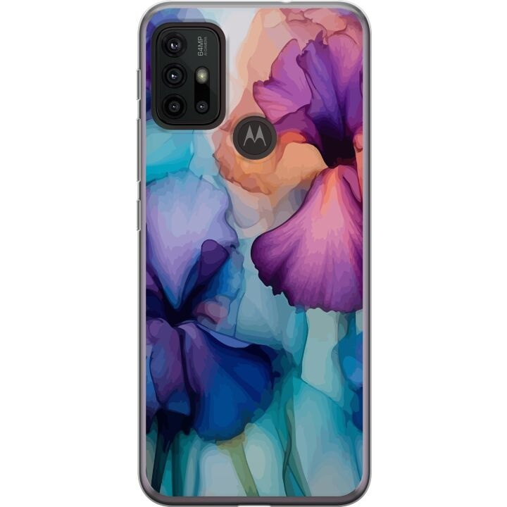 Mobile case for Motorola Moto G30 with Magical flowers design in the group SMARTPHONE & TABLETS / Phone cases / Motorola at TP E-commerce Nordic AB (A54857)