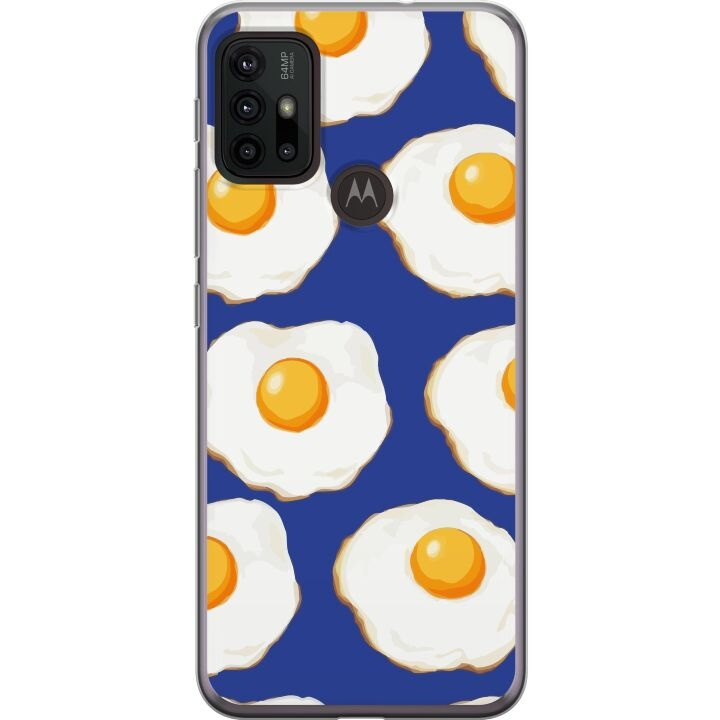 Mobile case for Motorola Moto G30 with Fried eggs design in the group SMARTPHONE & TABLETS / Phone cases / Motorola at TP E-commerce Nordic AB (A54860)