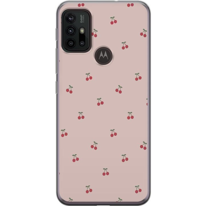 Mobile case for Motorola Moto G30 with Cherry design in the group SMARTPHONE & TABLETS / Phone cases / Motorola at TP E-commerce Nordic AB (A54861)