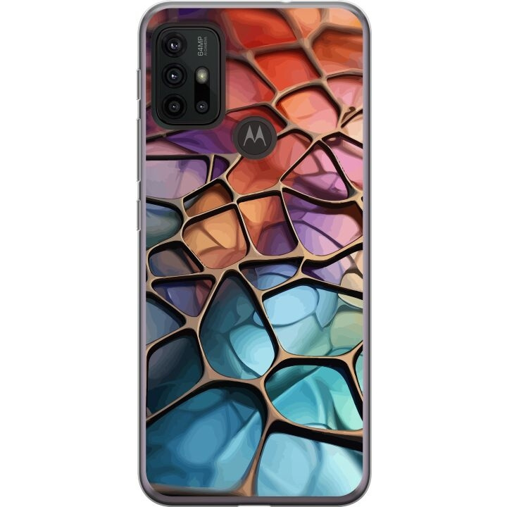 Mobile case for Motorola Moto G30 with Metallic pattern design in the group SMARTPHONE & TABLETS / Phone cases / Motorola at TP E-commerce Nordic AB (A54864)