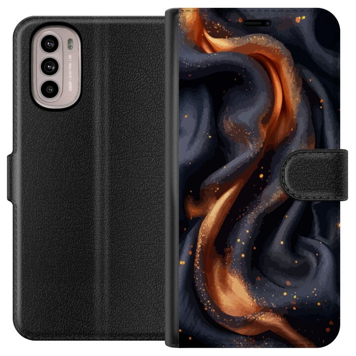 Wallet case for Motorola Moto G31 with Fiery silk design in the group SMARTPHONE & TABLETS / Phone cases / Motorola at TP E-commerce Nordic AB (A54882)