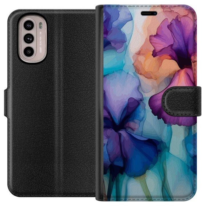 Wallet case for Motorola Moto G31 with Magical flowers design in the group SMARTPHONE & TABLETS / Phone cases / Motorola at TP E-commerce Nordic AB (A54884)