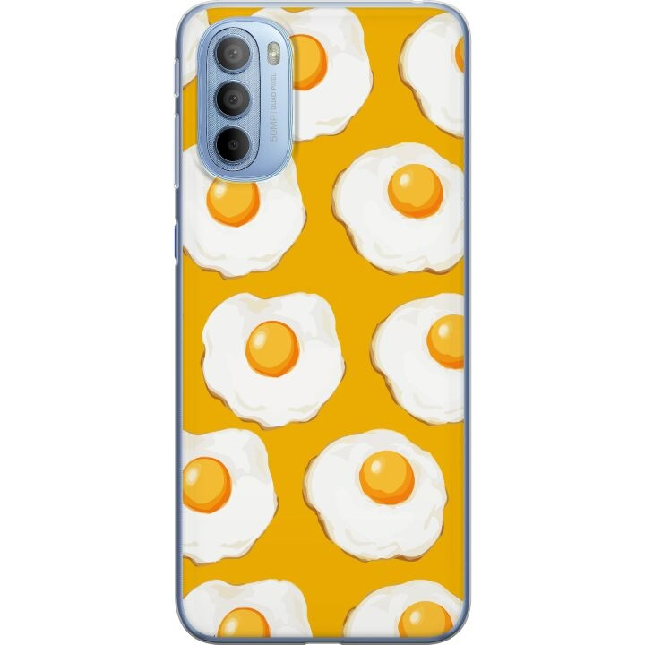 Mobile case for Motorola Moto G31 with Fried egg design in the group SMARTPHONE & TABLETS / Phone cases / Motorola at TP E-commerce Nordic AB (A54910)