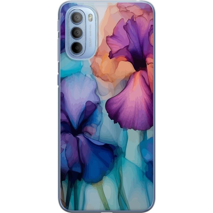 Mobile case for Motorola Moto G31 with Magical flowers design in the group SMARTPHONE & TABLETS / Phone cases / Motorola at TP E-commerce Nordic AB (A54911)