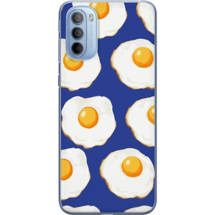 Mobile case for Motorola Moto G31 with Fried eggs design in the group SMARTPHONE & TABLETS / Phone cases / Motorola at TP E-commerce Nordic AB (A54914)